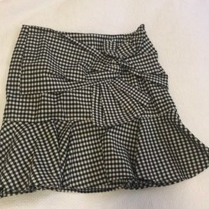 Veronica Beard picnic bow mini skirt Small